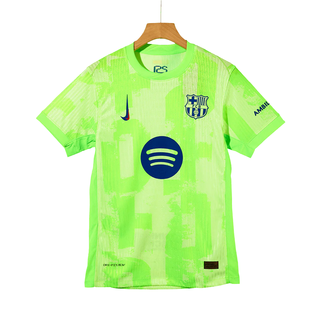 Player Version Barcelona Third Away Soccer Jersey 2024/25- Spotify Logo Without Text