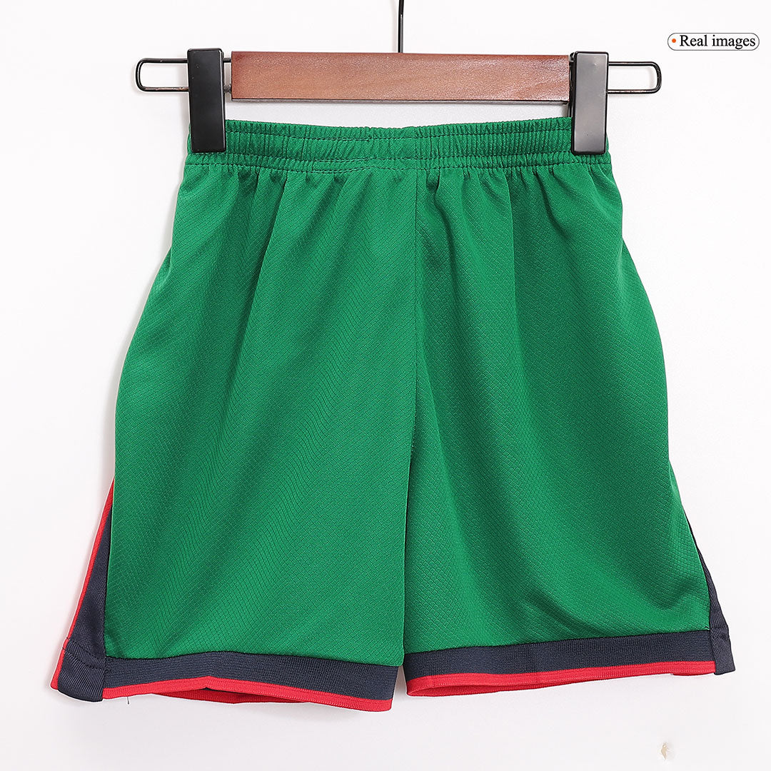 Kid's Portugal Home Jerseys Kit(Jersey+Shorts) Euro 2024