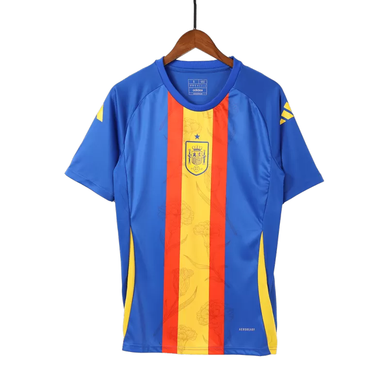 Spain Pre-Match Soccer Jersey EURO 2024 - Blue