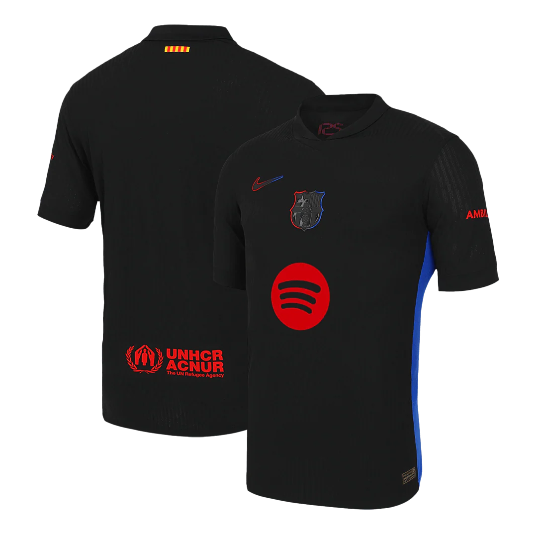 Player Version Barcelona Away Soccer Jersey 2024/25 - Spotify Logo Without Text