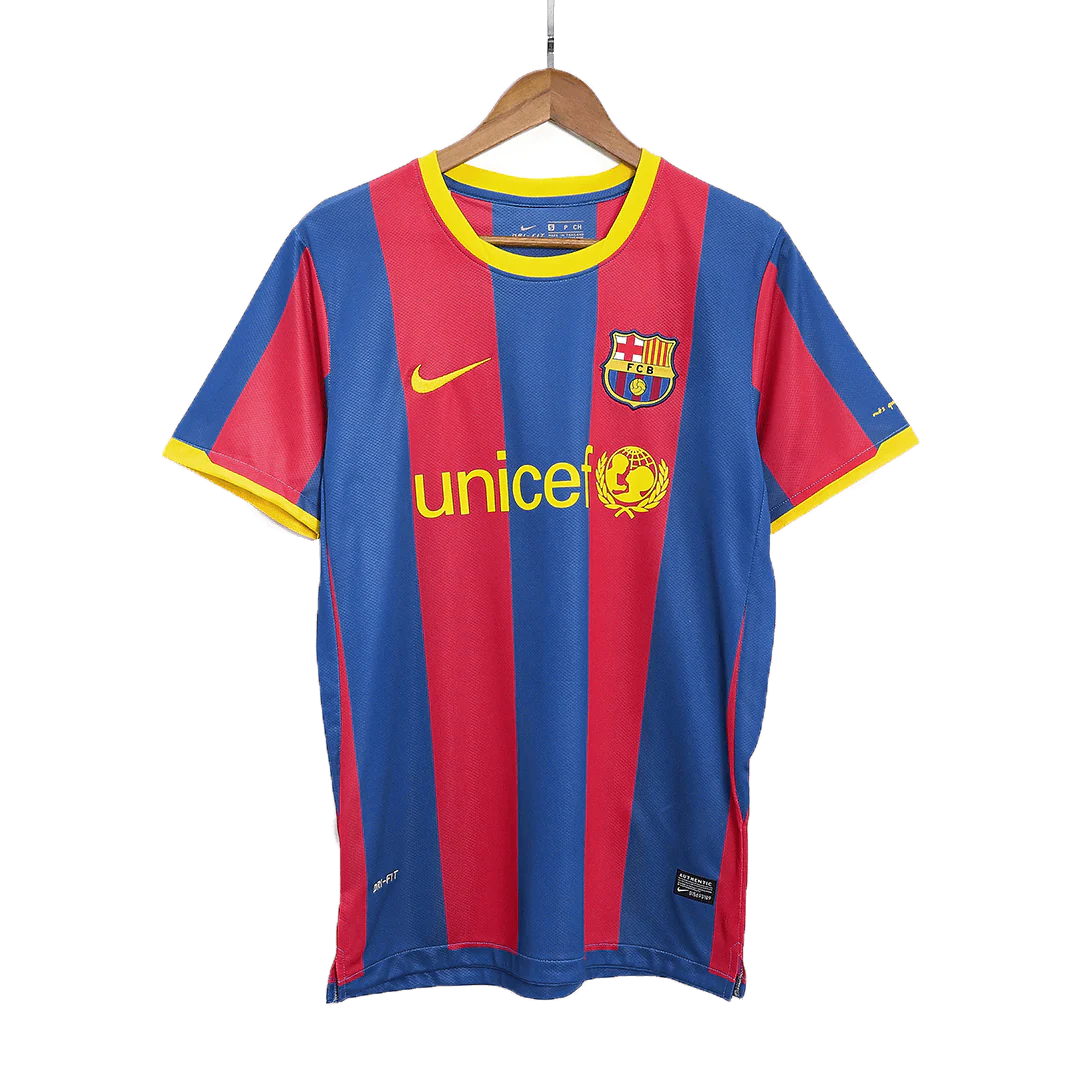 Retro DAVID VILLA #7 2010/11 Barcelona Home Soccer Jersey