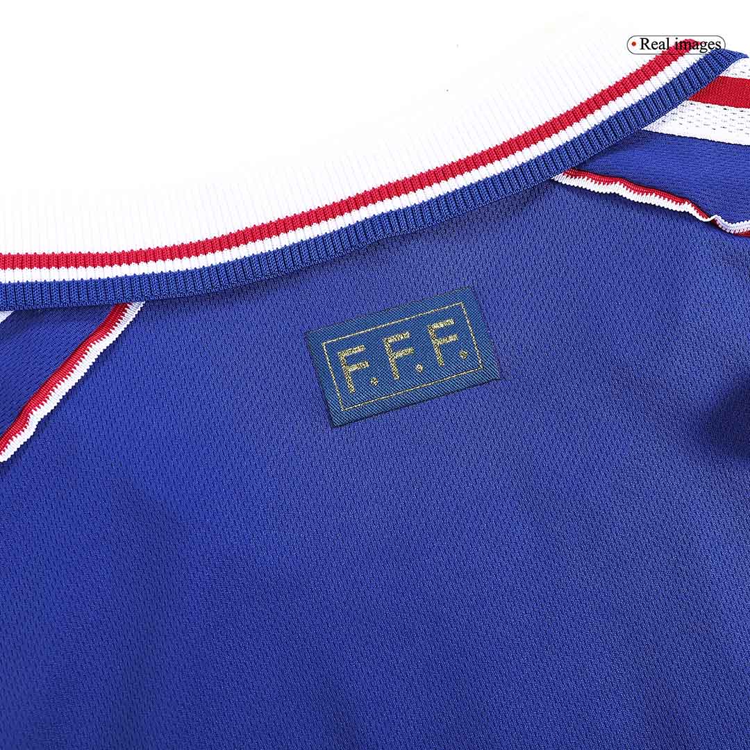 Retro HENRY #12 1998 France Home Soccer Jersey