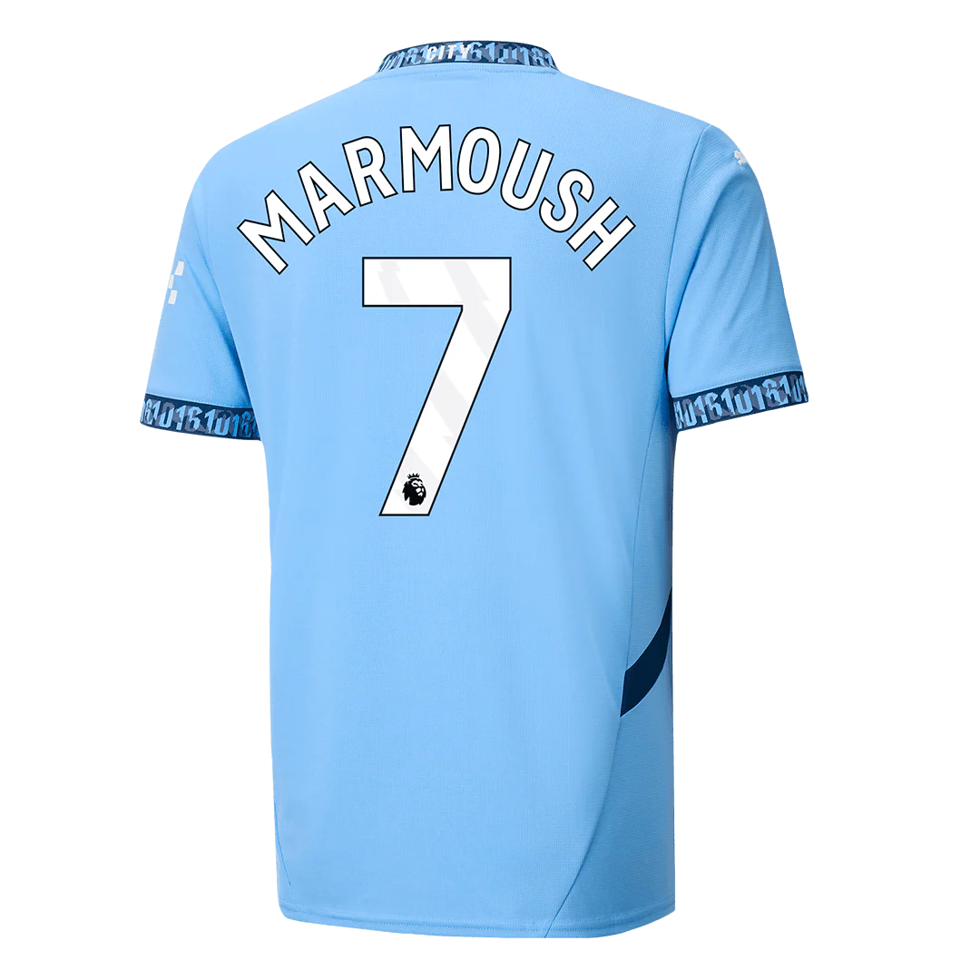 MARMOUSH #7 Manchester City Home Soccer Jersey 2024/25