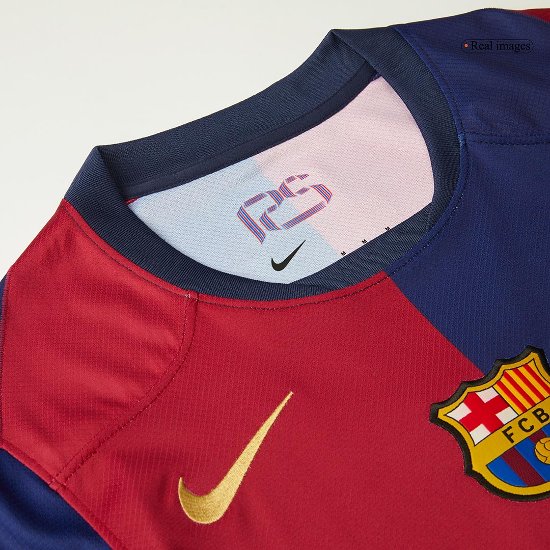 Barcelona Home Soccer Jersey 2024/25-Spotify Logo Without Text