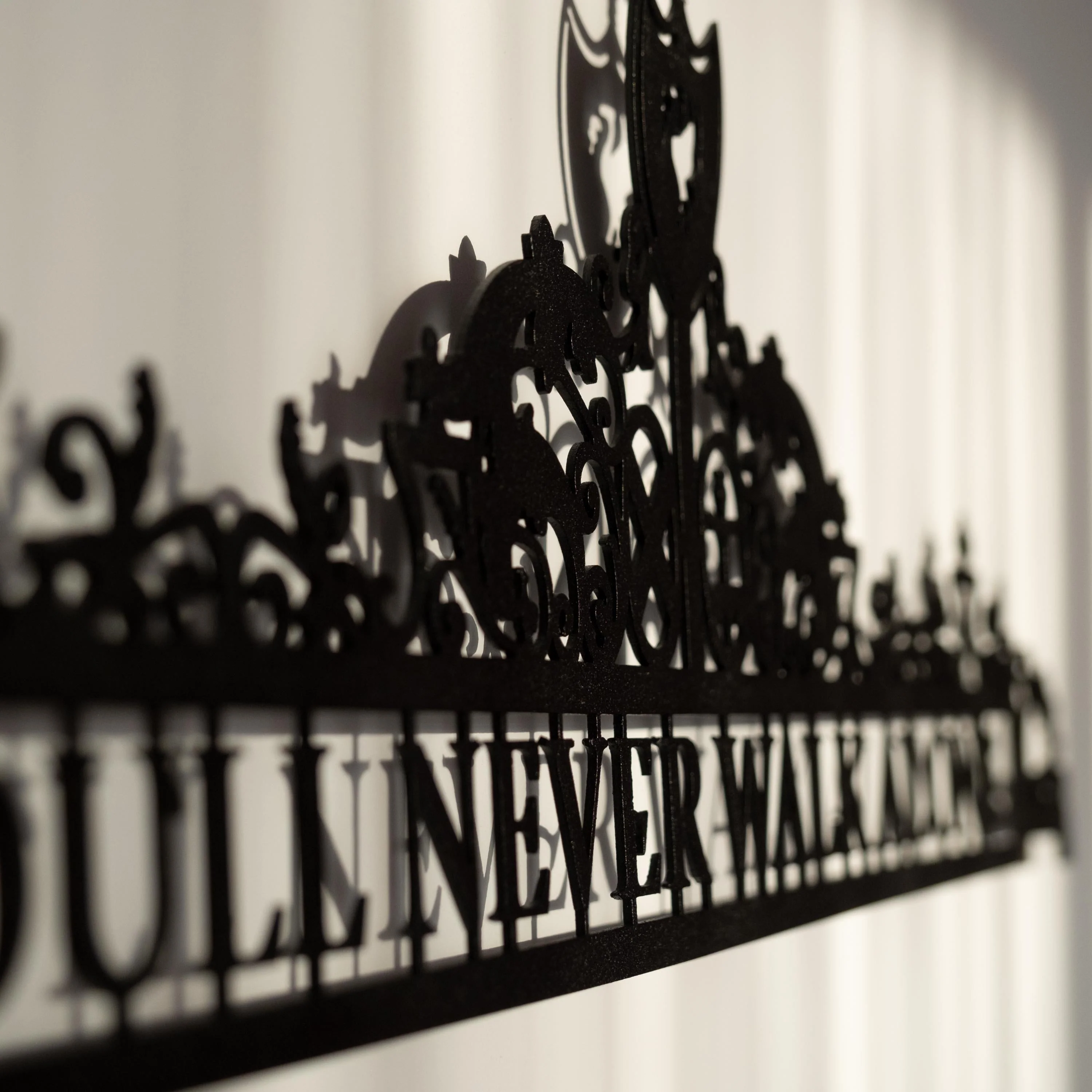 Liverpool FC Metal Wall Art – “You’ll Never Walk Alone” Premium Football Fan Decor