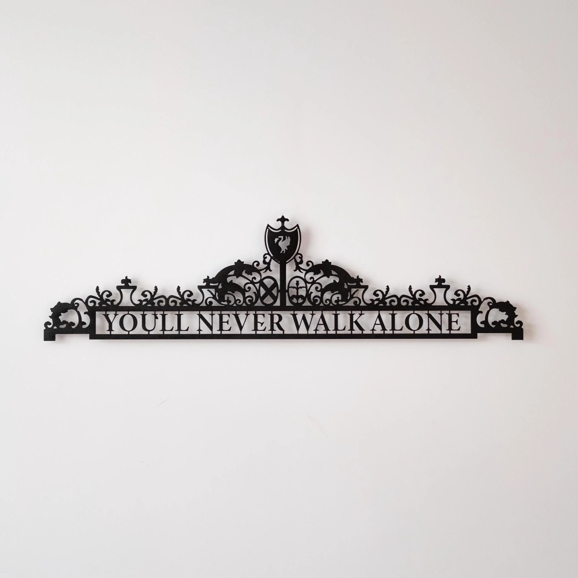 Liverpool FC Metal Wall Art – “You’ll Never Walk Alone” Premium Football Fan Decor