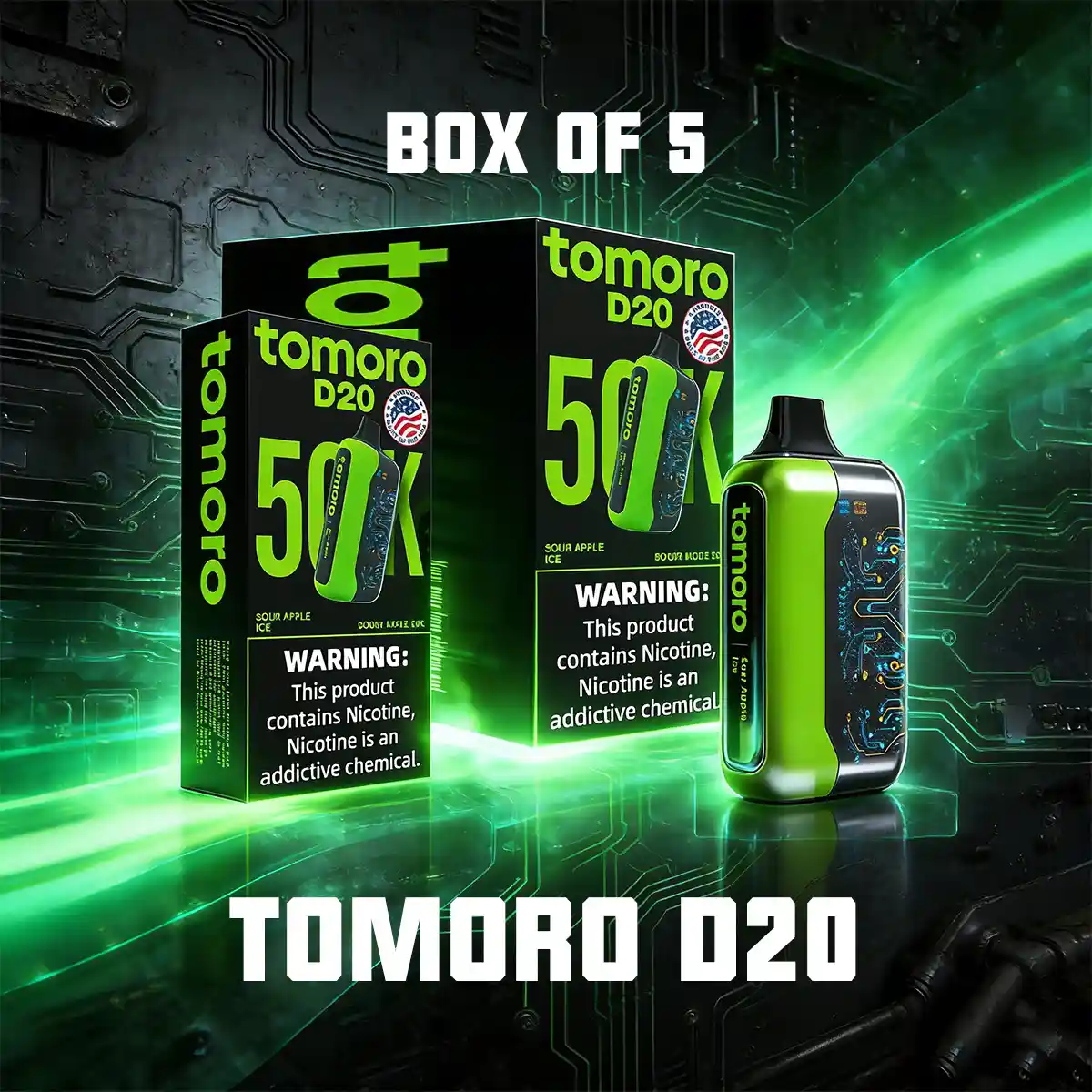 TOMORO D20 35000 PUFFS x5