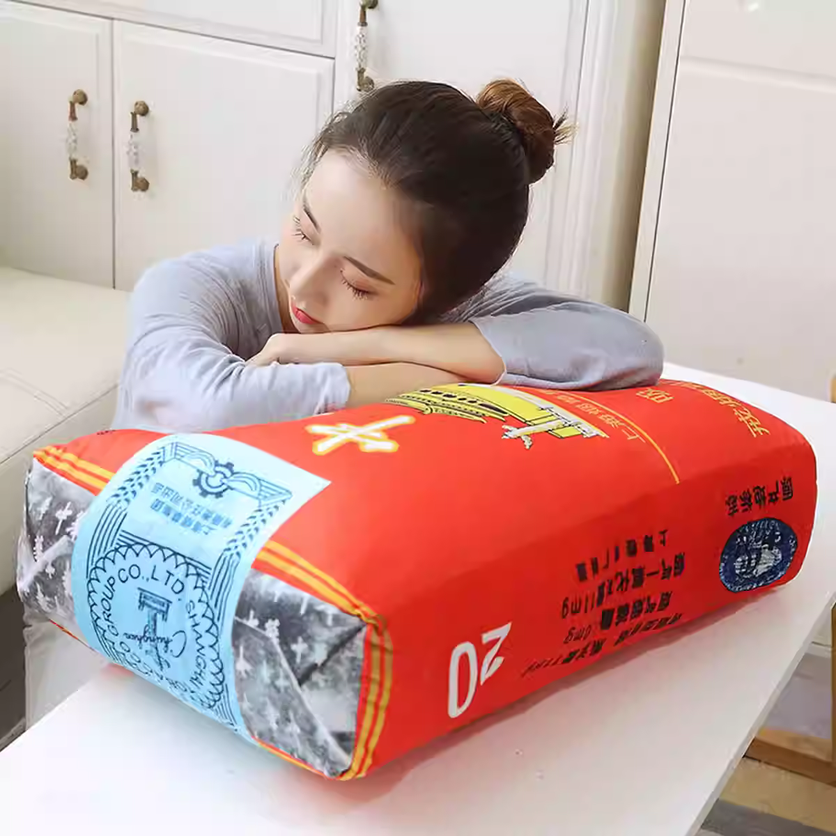 Viral Creative Simulation Zhonghua Cigarette Pillow Plush Toy - 