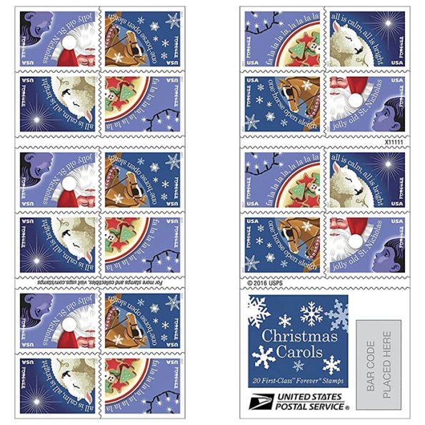 Christmas Carols Forever Stamps