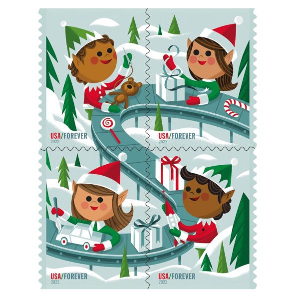 Holiday Elves Stamps 2022