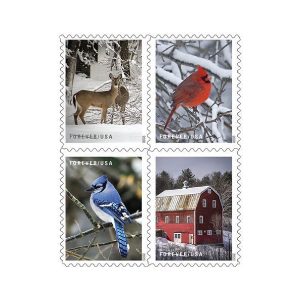 Winter Scenes Forever Stamps