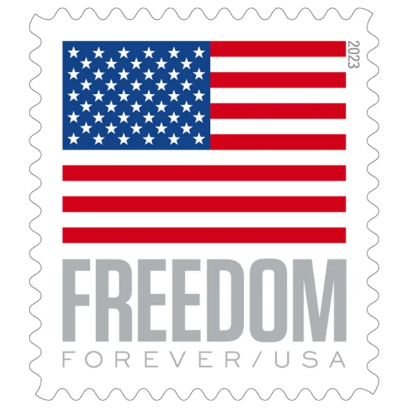 2023 U.S. Flag Stamps 1 Roll + 2022 U.S. Flag Stamps 1 Roll