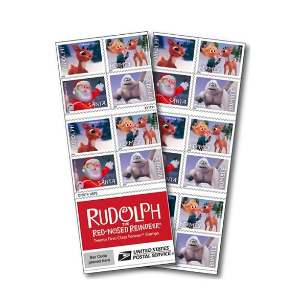 2014 Rudolph the Red-Nosed Reindeer Forever Stamps