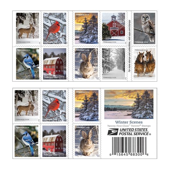 Winter Scenes Forever Stamps