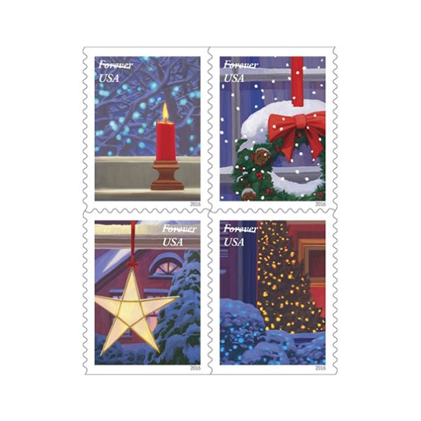 Holiday Windows Forever Stamps