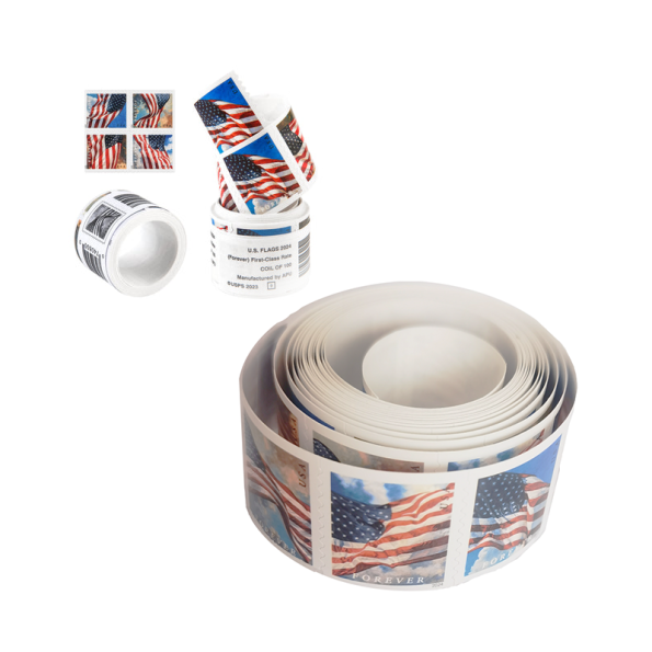 2024 US Flags Freedom Booklets Rolls