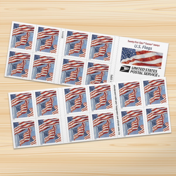 2022 US Flag sheets Forever Stamps Booklet of 20