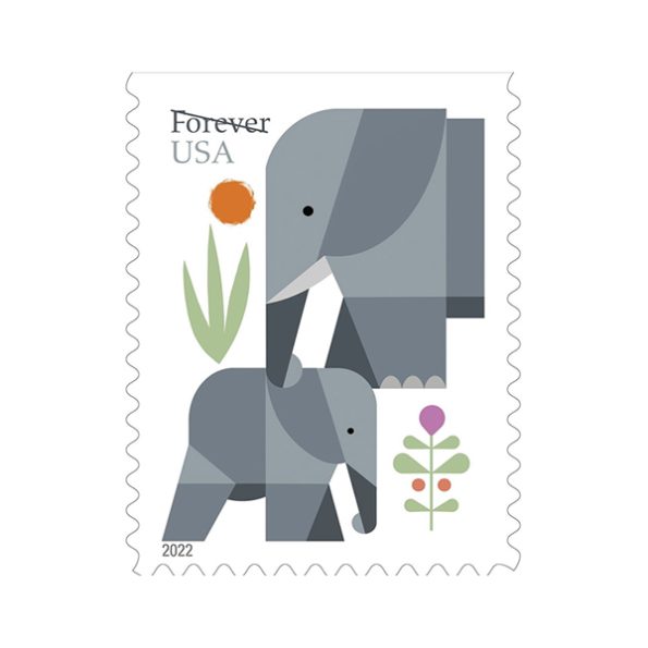 Elephants stamps 2022
