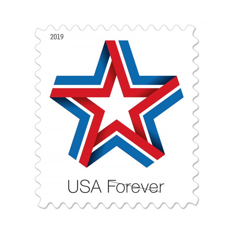 2019 Star Ribbon Forever First Class Postage Stamps