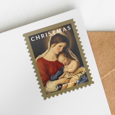 2024 usps Christmas Madonna and Child Forever Stamps