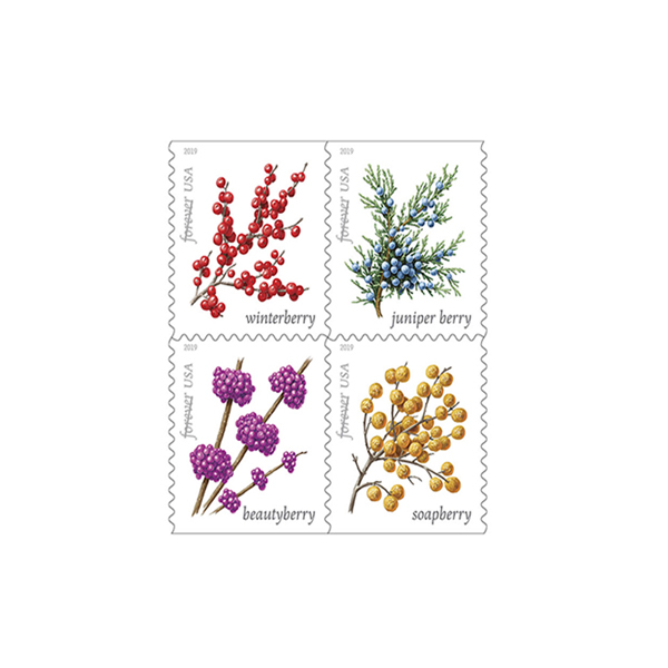 Winter Berries Forever Stamps
