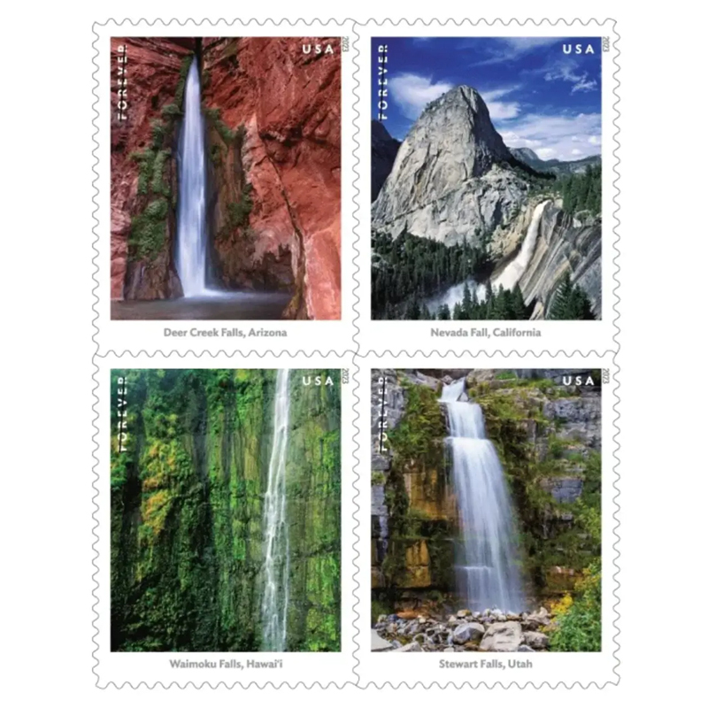 2023 Waterfalls US Forever First Class Postage Stamps