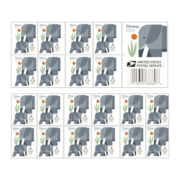 Elephants stamps 2022
