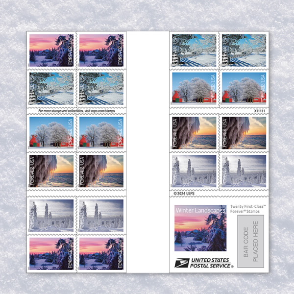 Winter Landscapes Stamps