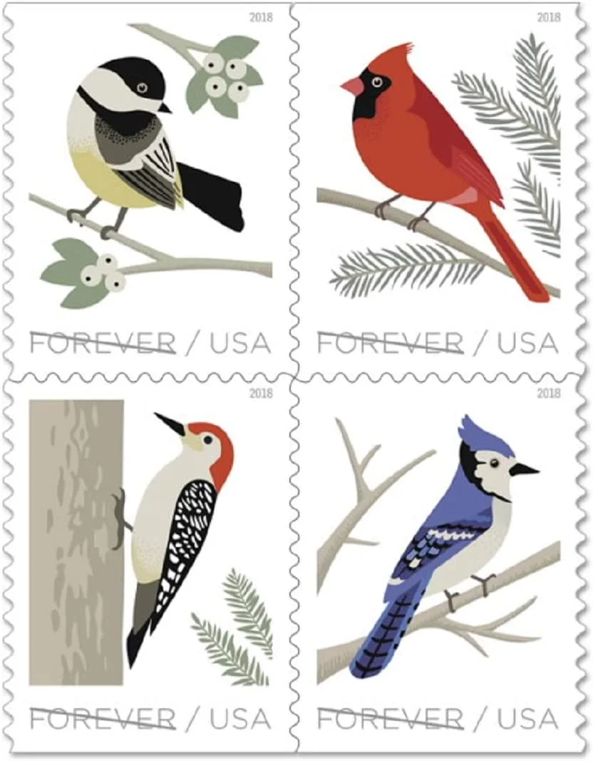 Featuring Birds ( Birds in Winter) - PostMarks