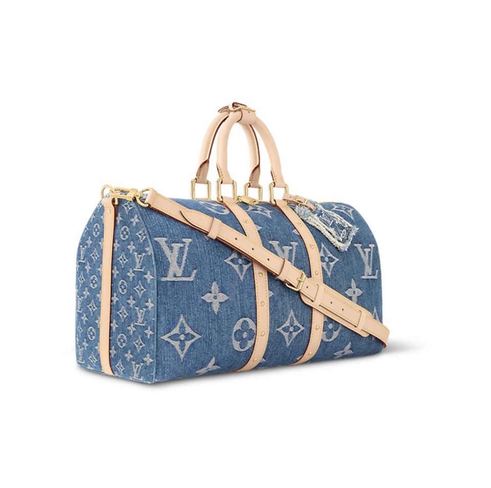 Louis Vuitton LV  Keepall Bandoulière 45 Monogram Denim - KAIROO