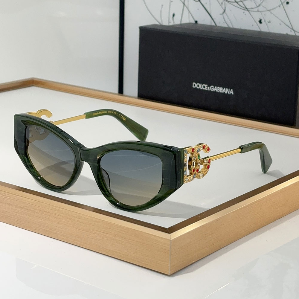 DOLCE & GABBAN DG Large Logo With Metal Mirror legs Sunglasses Top quality - KAIROO