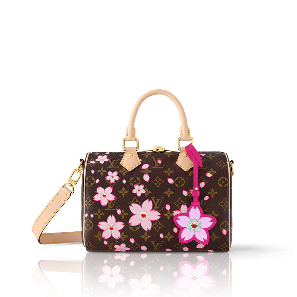 Louis Vuitton × Takashi Murakami Cherry Blossom Speedy Bandoulière 25 Handbag - KAIROO