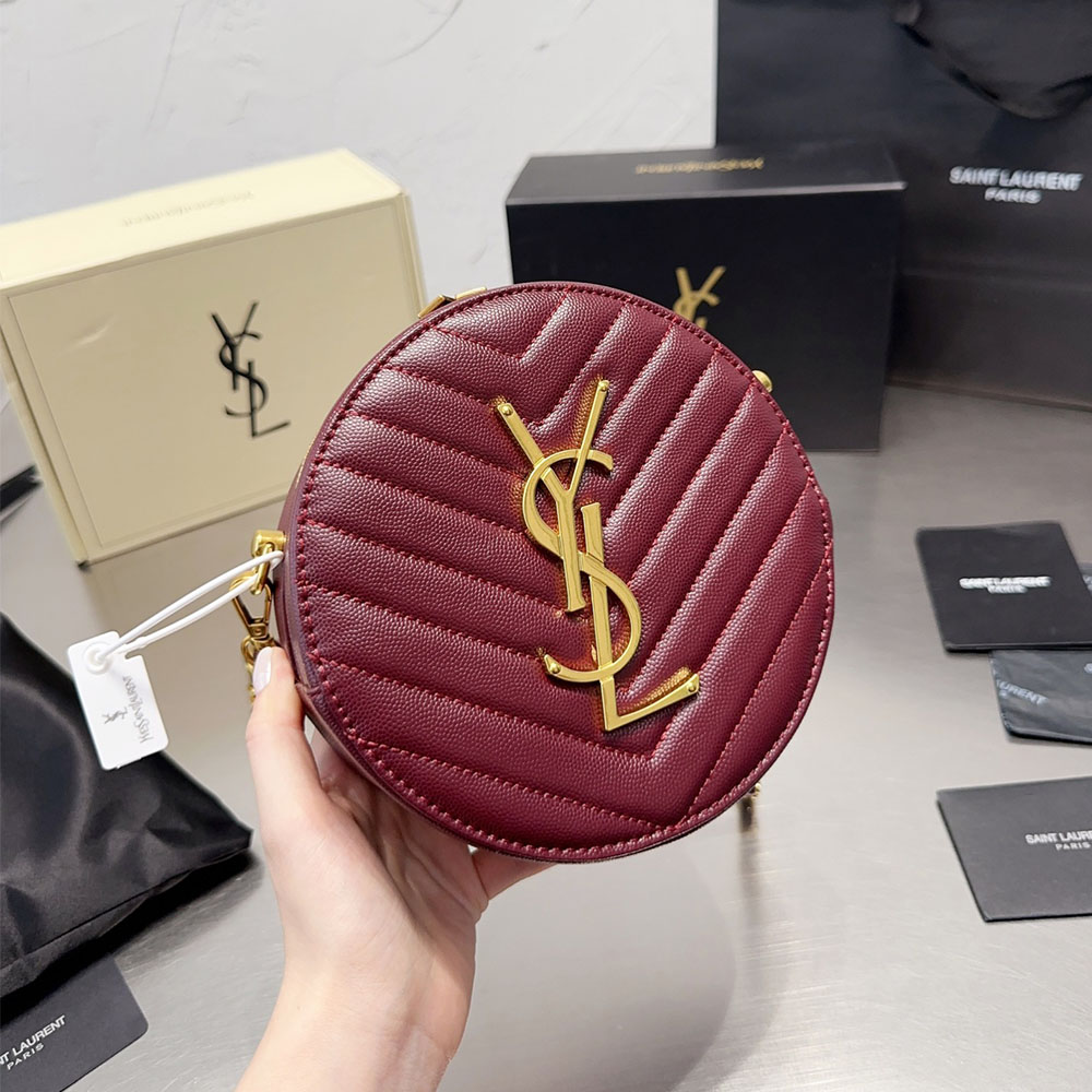 Saint Laurent Round Vinyl Bag - KAIROO