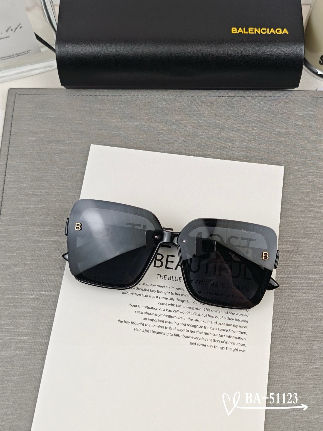 Balenciaga BB Quilted Series Sunglasses Top quality - KAIROO