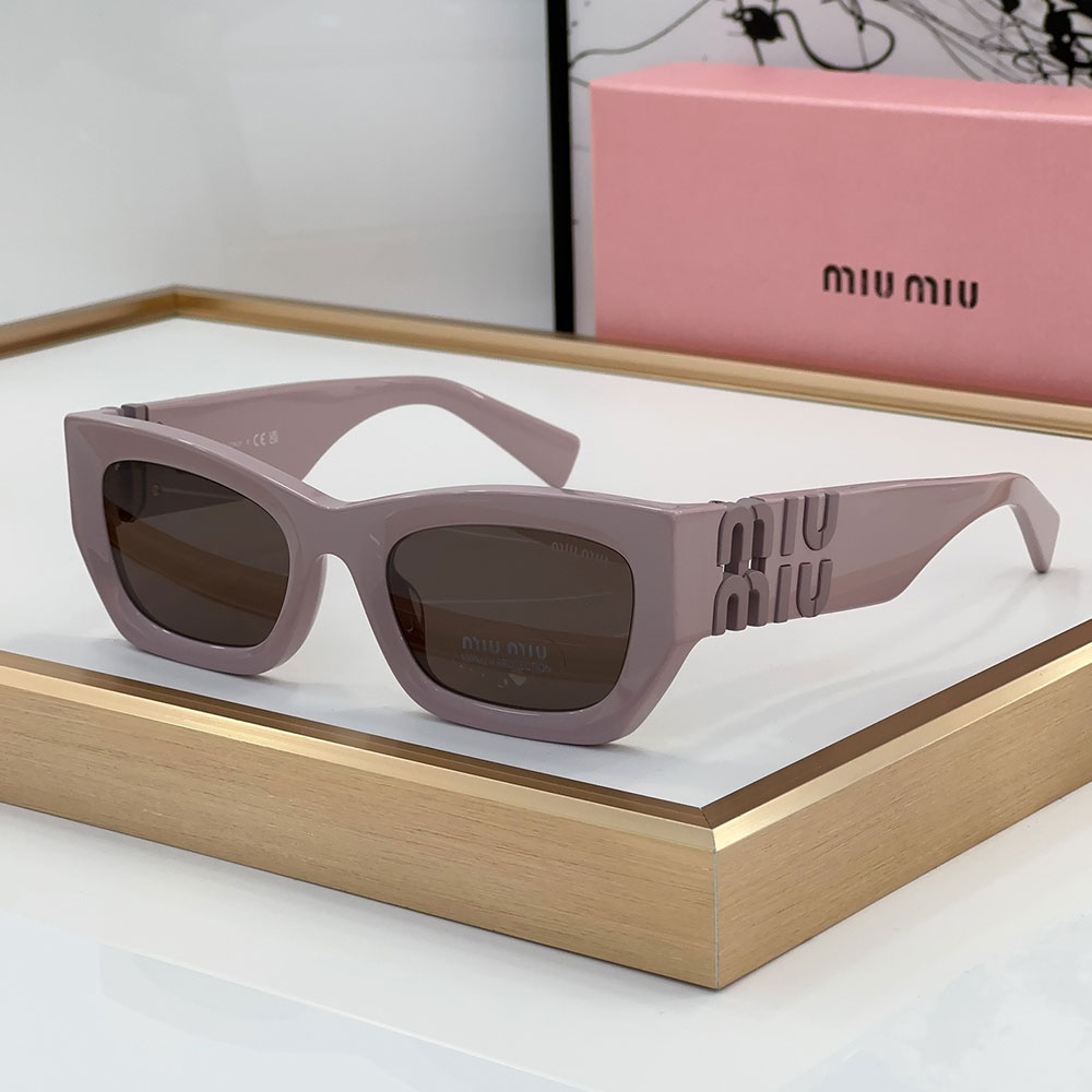 Miu Miu Thick Frame Cat Eye Logo Temple Sunglasses Top quality - KAIROO