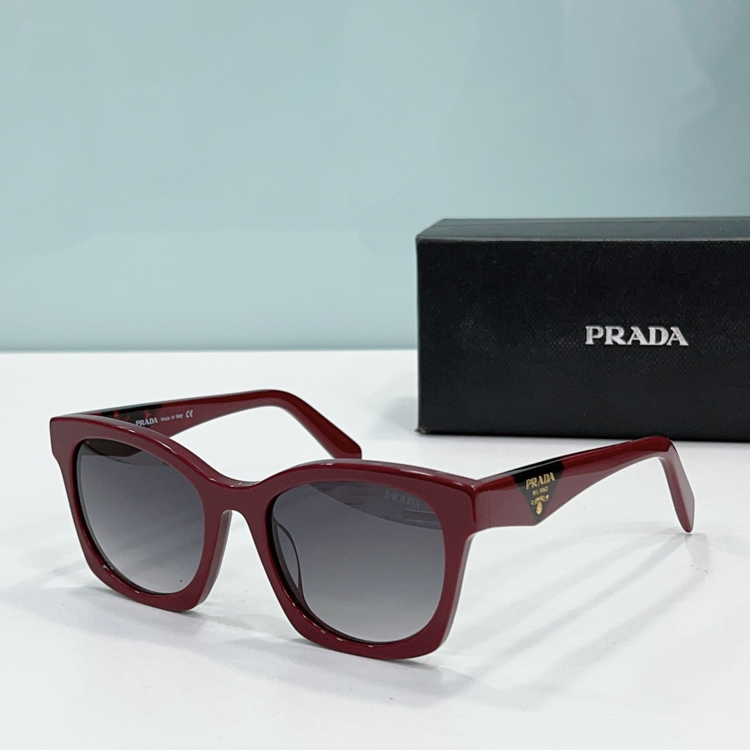 Prada Symbole Geometric Cat-Eye Acetate Sunglasses Top quality - KAIROO