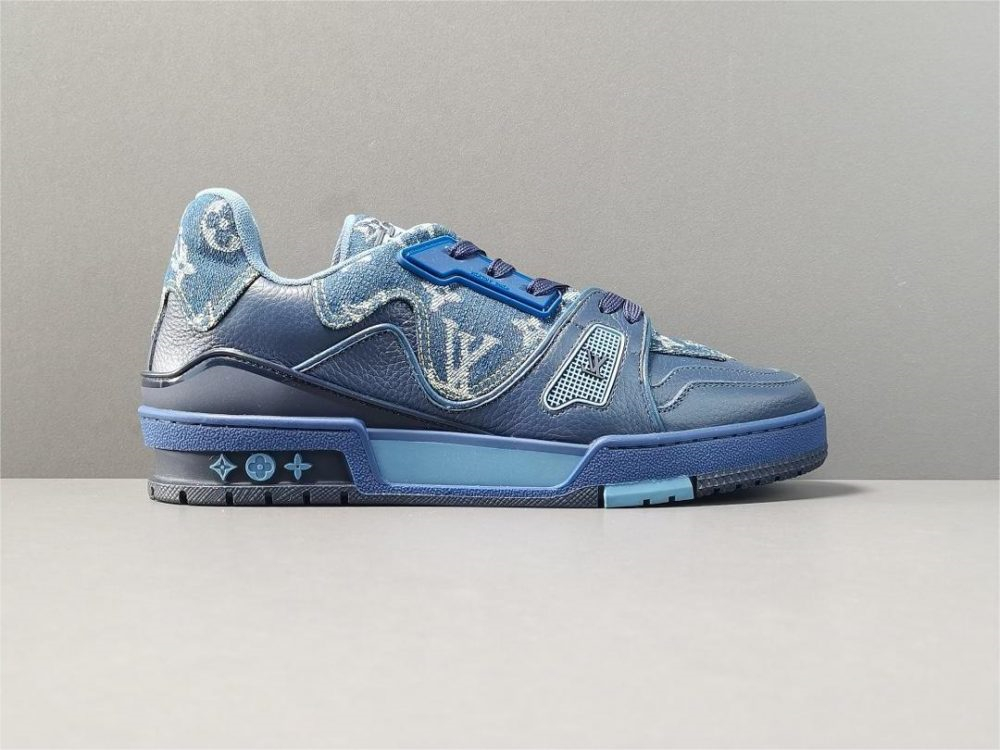 Louis Vuitton LV  Trainer Sneaker Blue - KAIROO