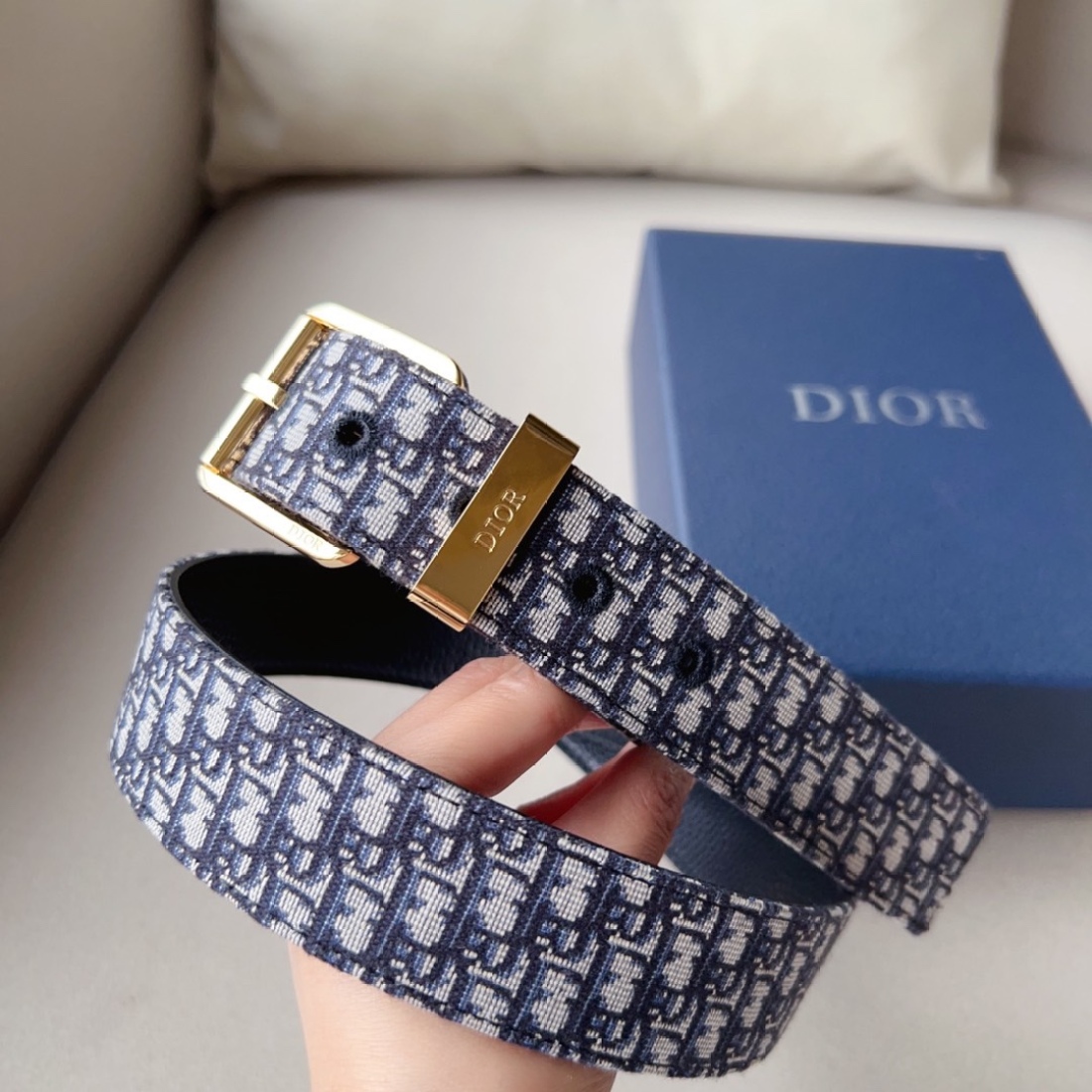 Dior 30MM Pin Buckle Oblique Reversible Belt - KAIROO