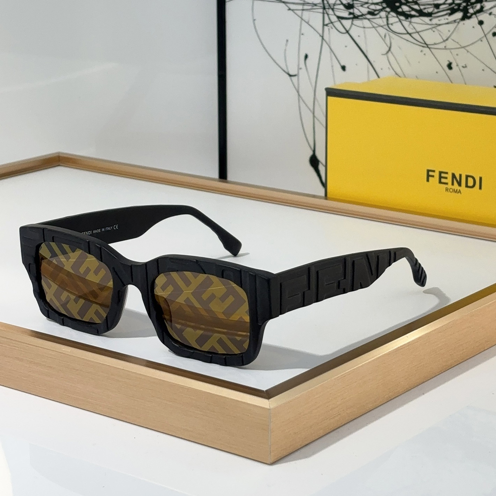 Fendi UV Protection Sky Rectangular FF Sunglasses Top Quality - KAIROO