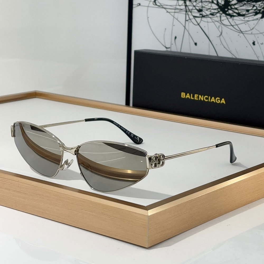 Balenciaga Dynasty Oval Mirrored sunglasses Top quality - KAIROO