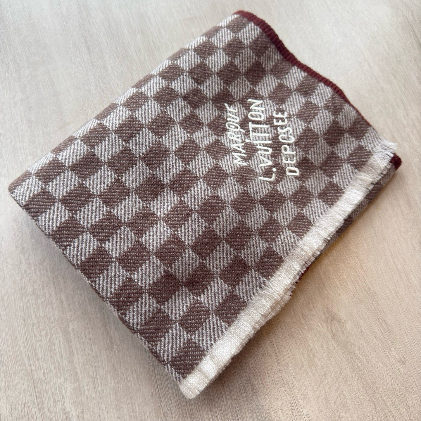 Louis Vuitton LV  Damier 3D Cashmere Scarf - KAIROO