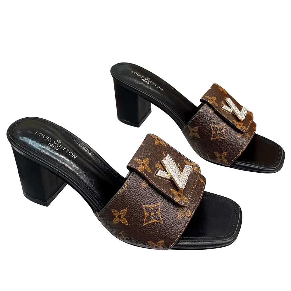 Louis Vuitton LV  Lock It Block Heel Mule - KAIROO