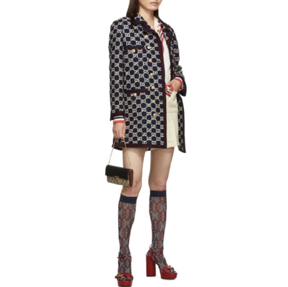 GUCCI Padlock GG Mini Crossbody Bag GG Canvas & Leather Chain Bag - KAIROO