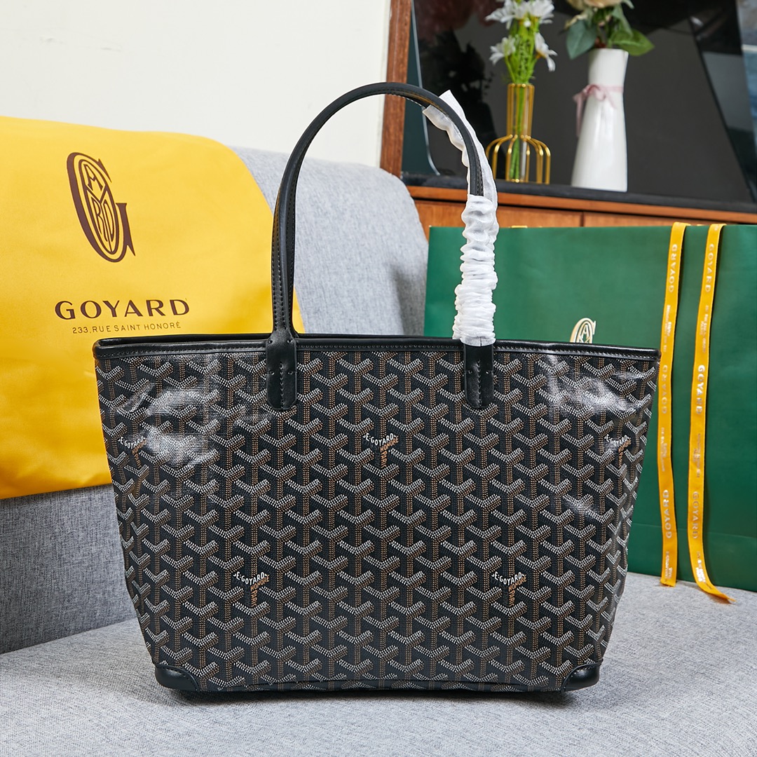 Goyard Saint Louis Tote Bag black - KAIROO