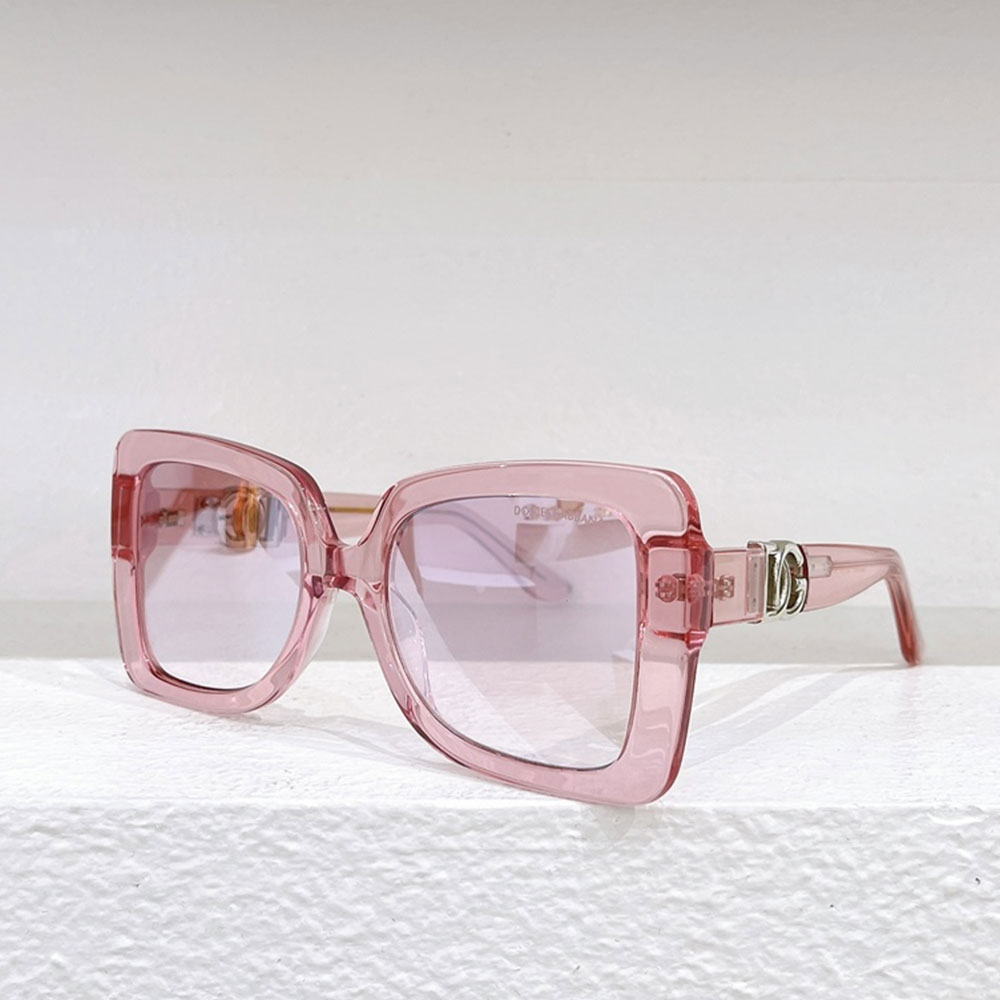 DOLCE & GABBAN DG  Plate frame. Hollow Mirror leg Logo Sunglasses Top quality - KAIROO