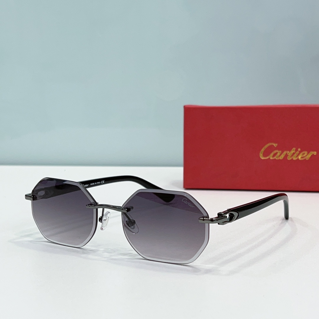 Cartier  Metal Leg Rimless sunglasses Top quality - KAIROO