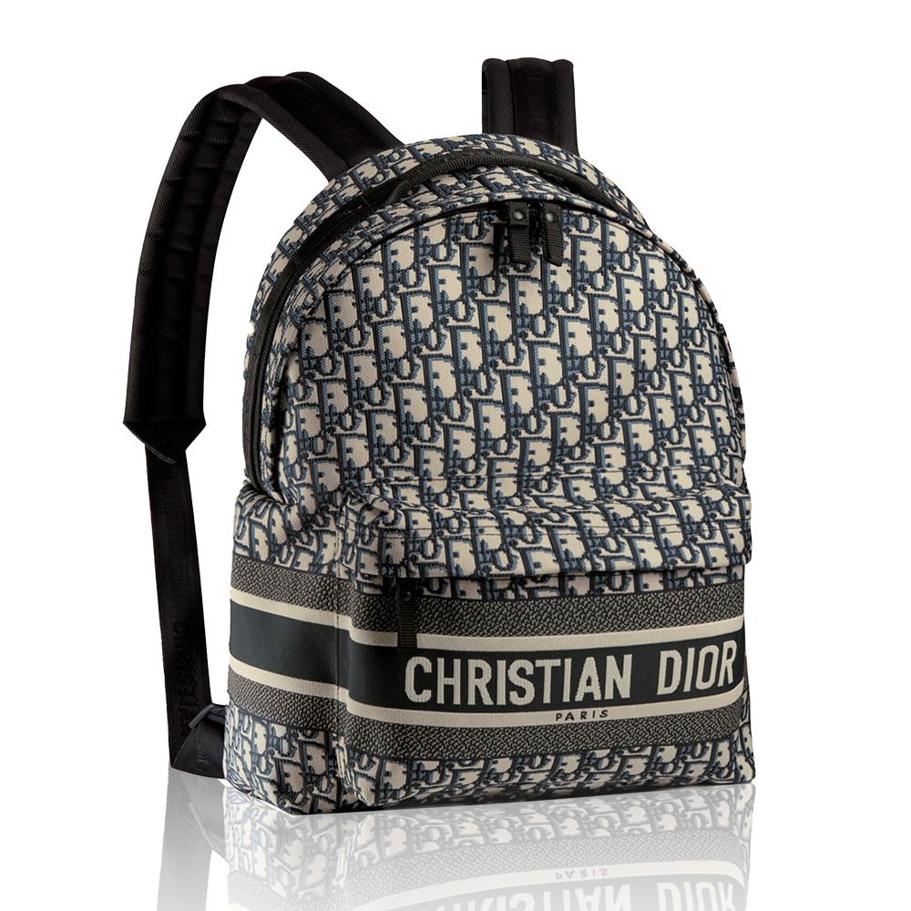 Dior Oblique Embroidered Canvas Adjustable Straps Backpack - KAIROO