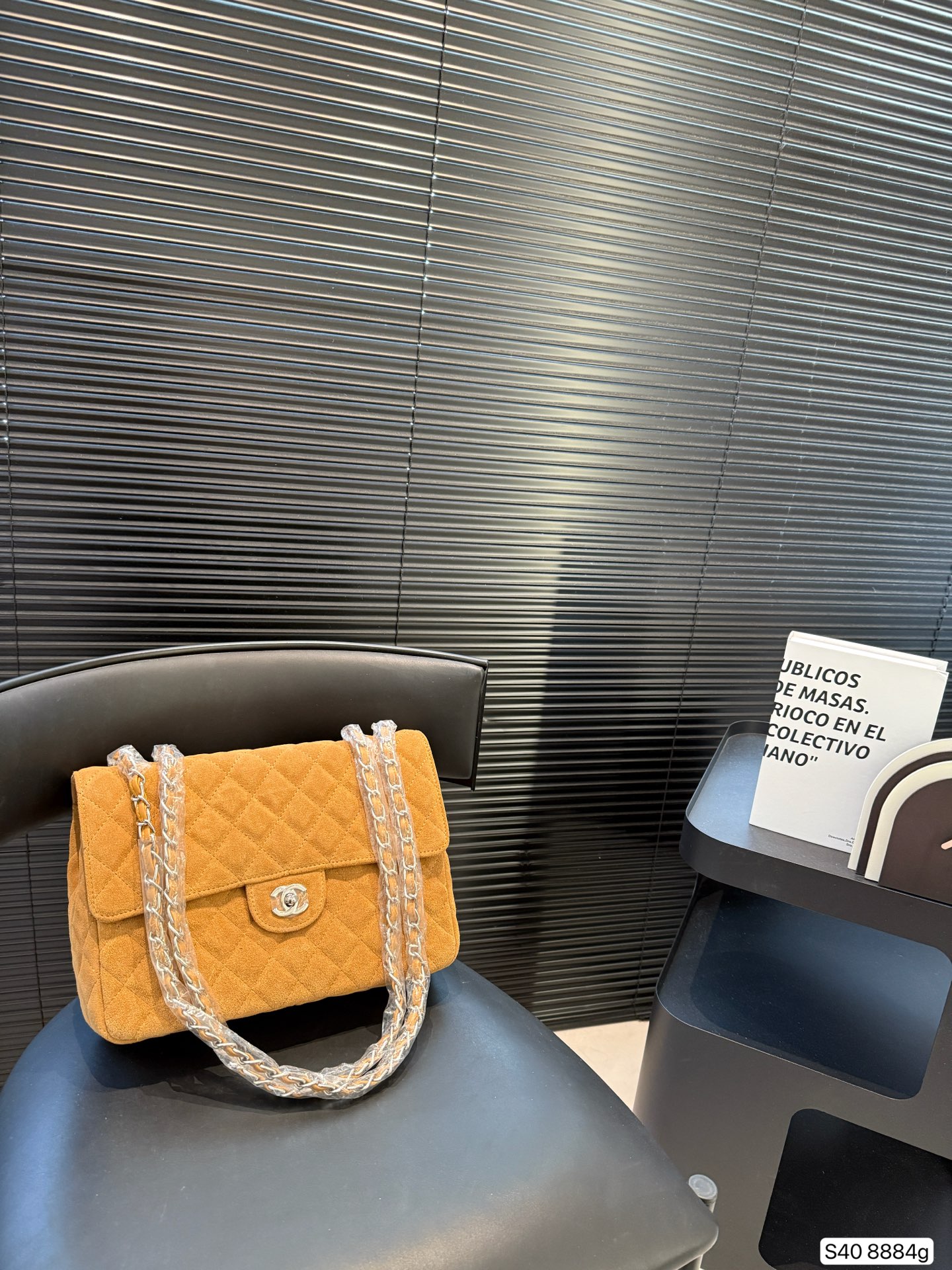 Chanel CC Turnlock Quilted Suede Velvet Large Classic Flap Bag - KAIROO