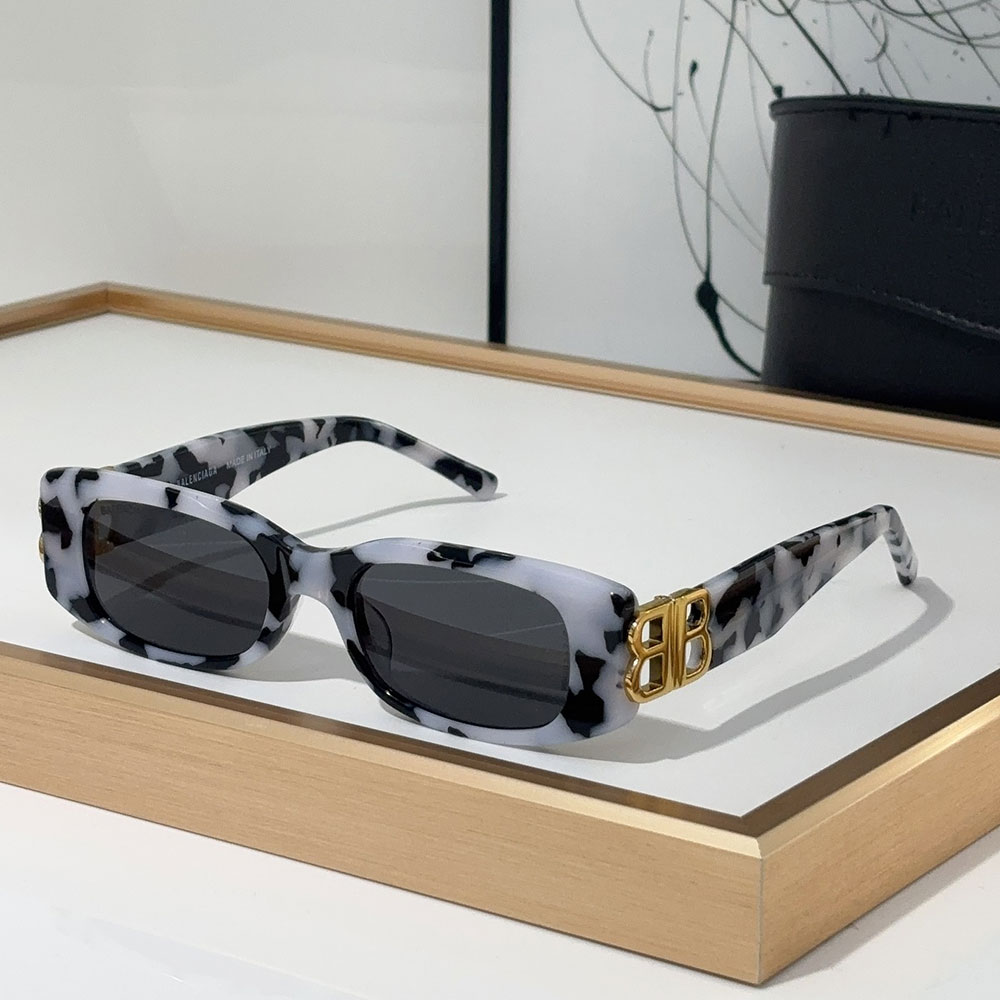 Balenciaga Dynasty Rectangle sunglasses Top quality - KAIROO