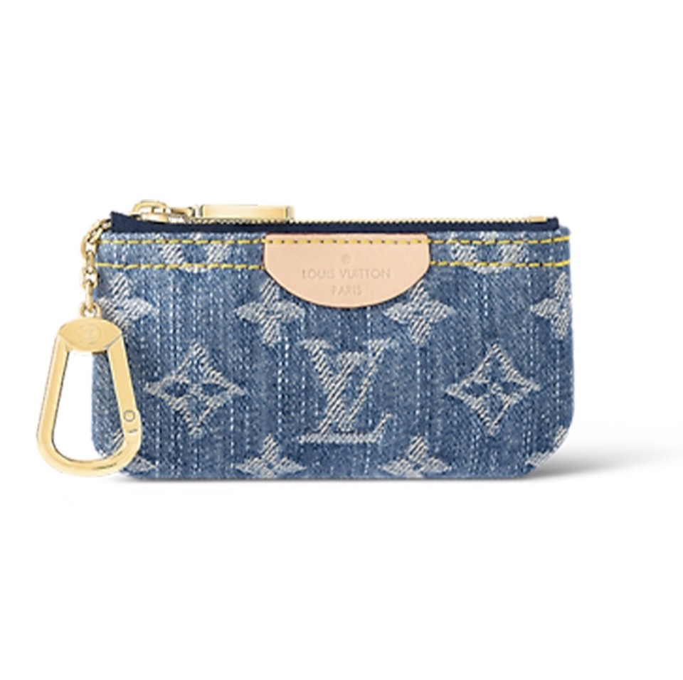 Louis Vuitton LV  Monogram Denim Key Pouch - KAIROO